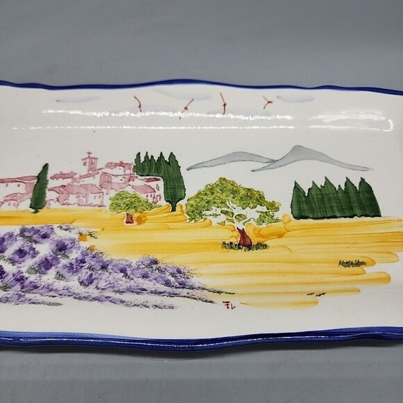Sur La Table Scenic Handle Platter Rectangular Portugal - Picture 3 of 7